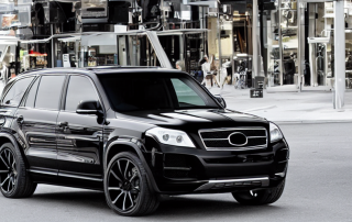 luxury black suv