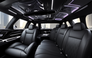 Luxury car inside