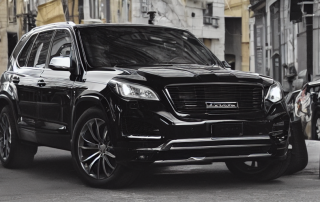 luxury black car