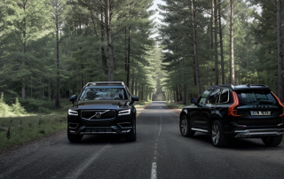 black volvo xc90