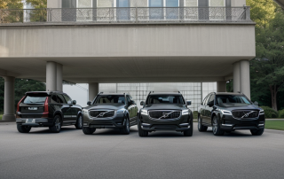 4 black suvs